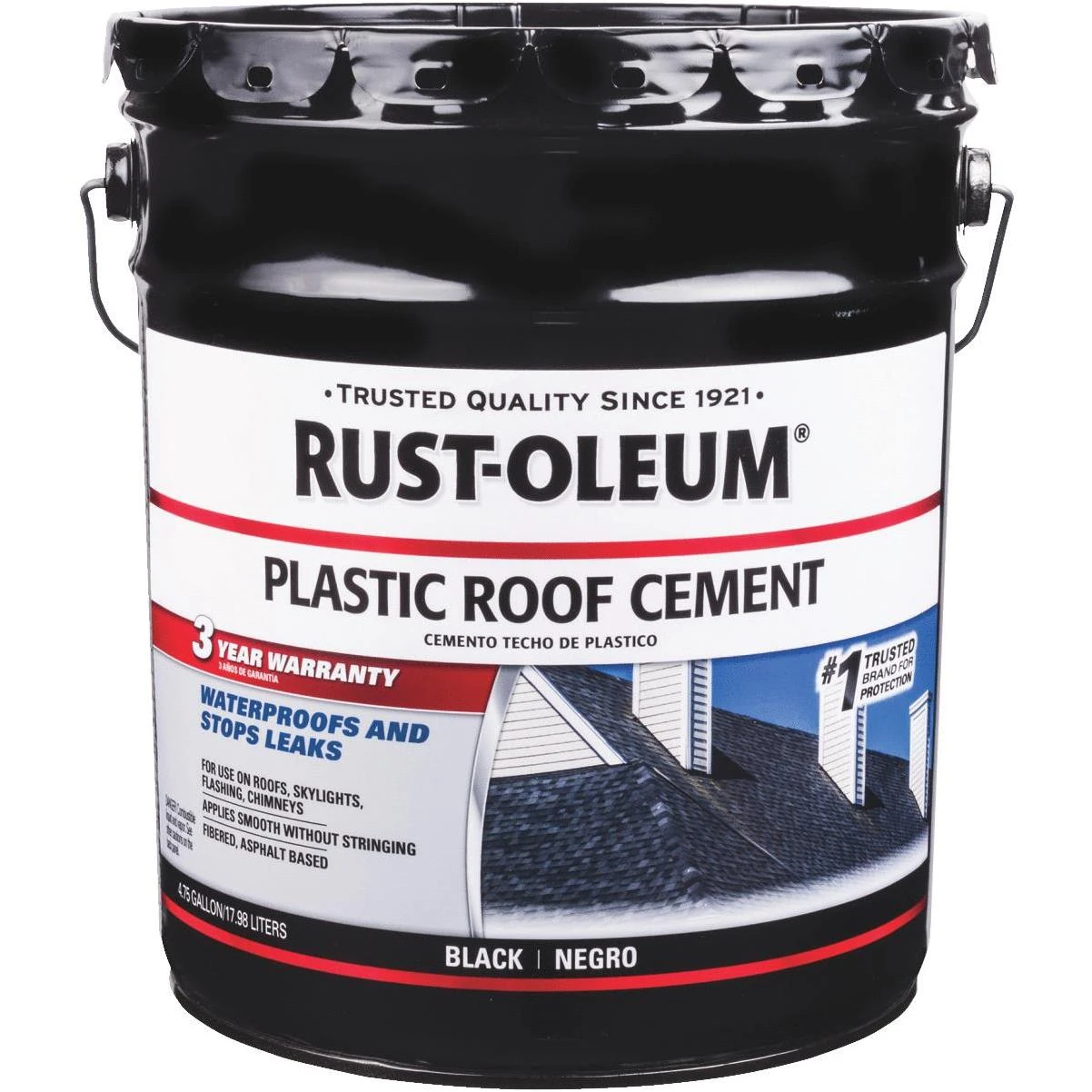 Rust-Oleum 5 Gal. Black Wet or Dry Roof Repair