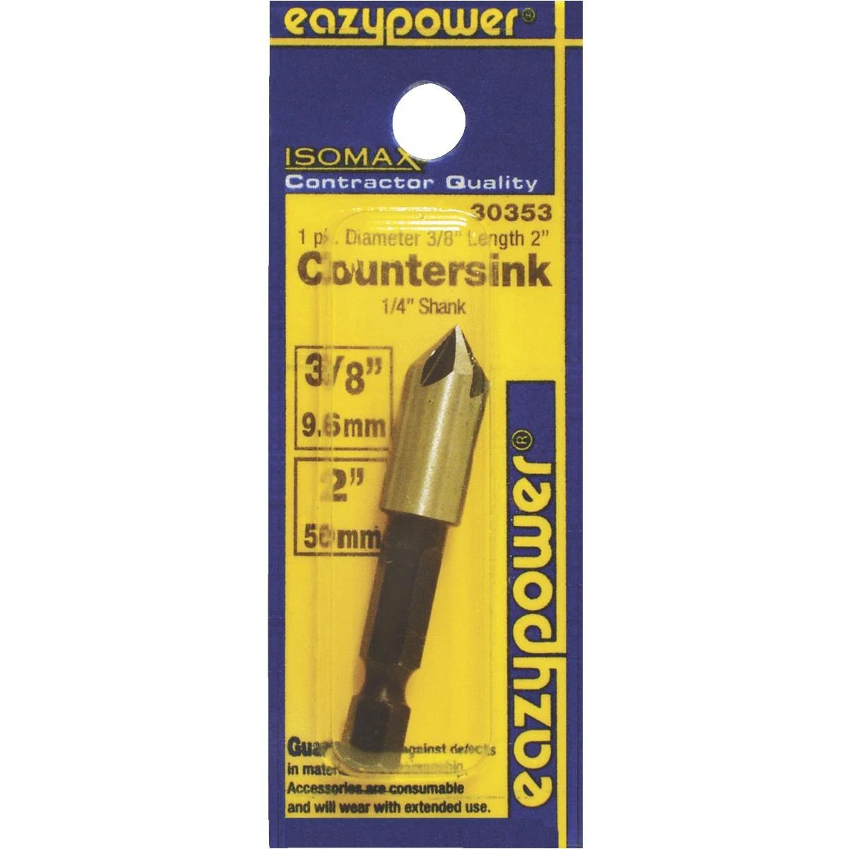 Eazypower 3/8 In. Soft Metal, Wood Countersink