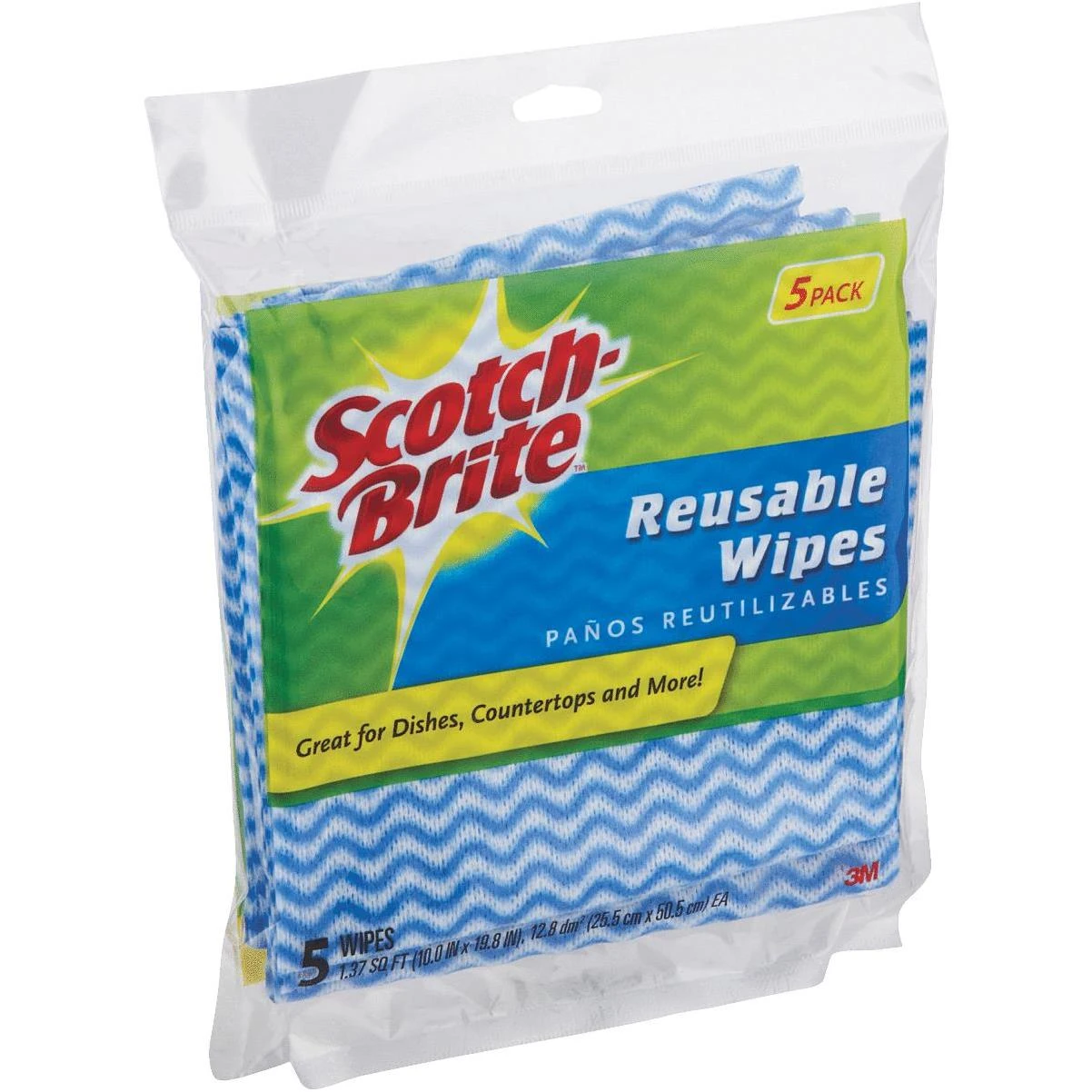 Scotch-Brite Reusable Wipes (5-Pack)