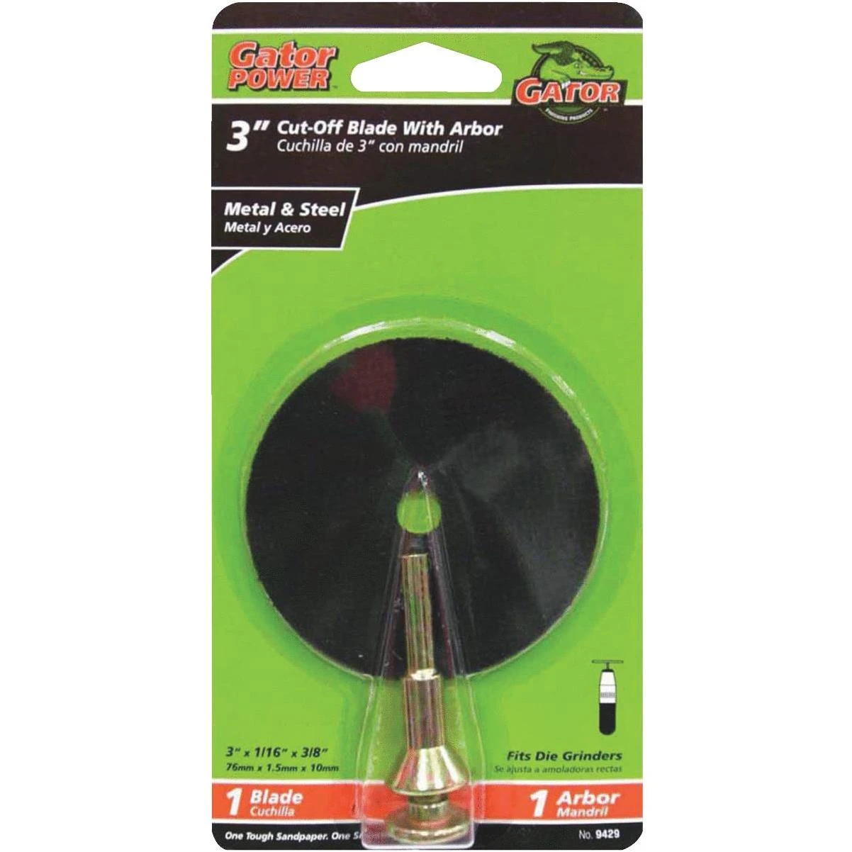 Gator Blade Type 1 3 In. x 1/16 In. x 3/8 In. B-Series Adapter Kit Metal/Steel Cut-Off Wheel