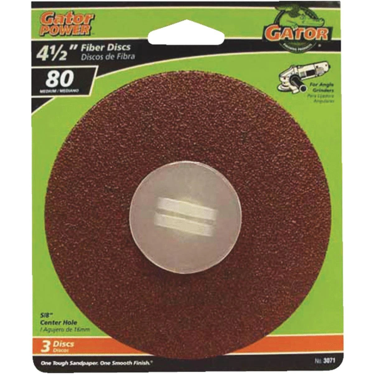 Gator 4-1/2 In. 80 Grit Fiber Disc (3-Pack)