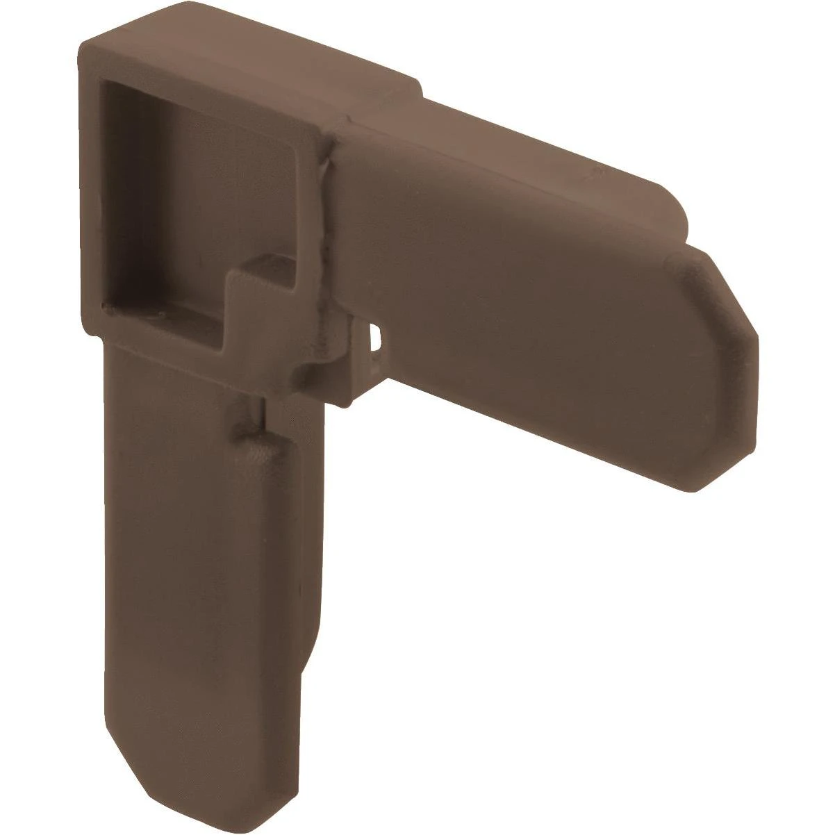 Prime-Line 3/4 In. x 5/16 In. Bronze Plastic Frame Corner (100-Count)