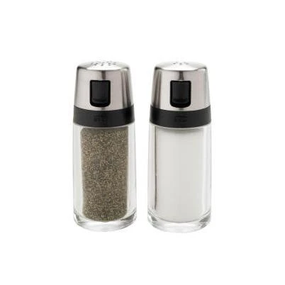 OXO Good Grips Silver/Clear Plastic Salt and Pepper Shaker Set 3 oz