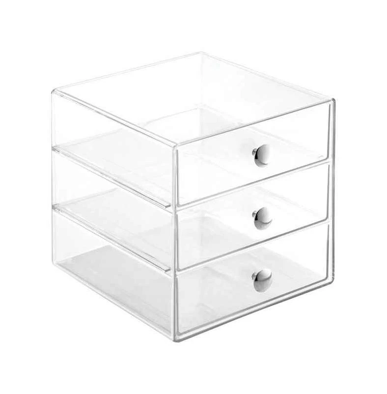 InterDesign 6.5 in. H x 6.5 in. W x 6.5 in. D Stackable Storage Bin