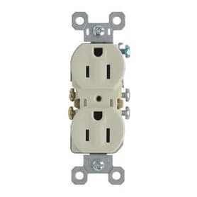 Pass & Seymour/Legrand 10-Pack 15-Amp 125-Volt Light Almond Indoor Duplex Wall Outlet