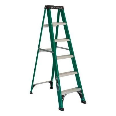 6-Ft. Step Ladder, Fiberglass, Type II, 225-Lb. Duty Rating