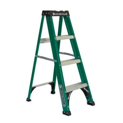 4-Ft. Ladder, Fiberglass, Type II, 225-Lb. Medium Duty Rating