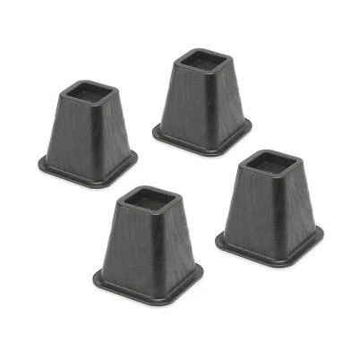 Black Plastic Bed Risers(Set of 4)