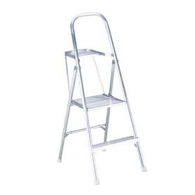 Werner 2-Step 200 lbs. Capacity Silver Aluminum Foldable Step Stool