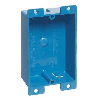 Carlon 3-5/8 in. 31 Rectangle PVC Outlet Box Blue