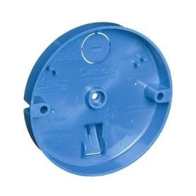 Carlon 3/4 in. 31 Round PVC 1 gang Ceiling Fan Pan Blue