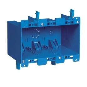 3 Gang Old Work Electrical Box, 5.72 x 2.79 x 3.69 In. Deep