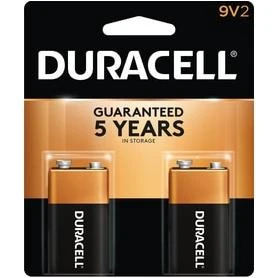 Duracell CopperTop 9V Alkaline Battery (2-Pack)