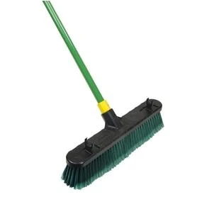Bulldozer Indoor/Outdoor Push Broom, 18 In.