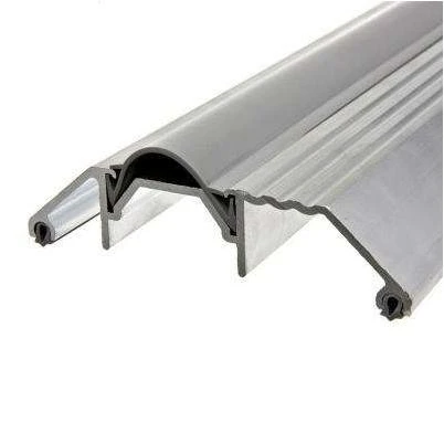 E/O 3-3/4 in. x 36 in. Silver High-Rug Aluminum Threshold with Vinyl Insert