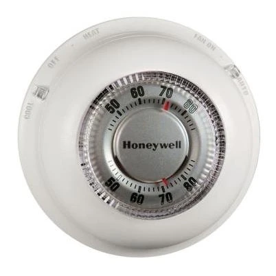 Honeywell Home Heat or Cool Off White Round Wall Thermostat