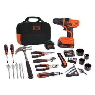 Black & Decker 20V MAX 3/8 In. Cordless Drill & Project Kit (68-Piece)