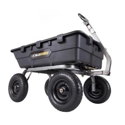 Gorilla Carts 12 Cu. Ft. Heavy Duty Poly Yard Dump Cart