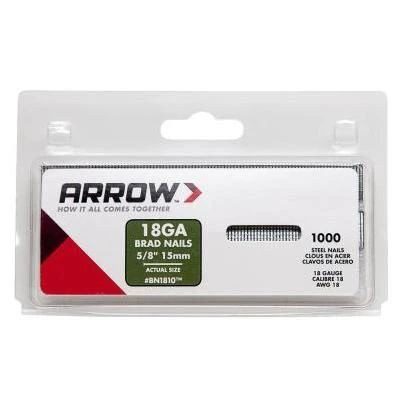 Brad Nails, Brown, 18 Gauge, 5/8-In., 1,000-Ct.