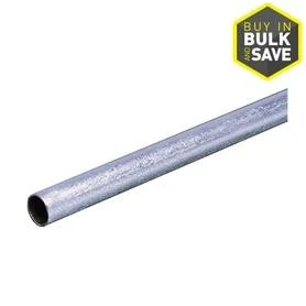 Allied Moulded 1/2 in. D X 10 ft. L Galvanized Steel Electrical Conduit For EMT