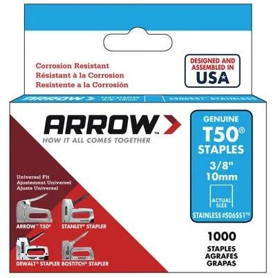 Staples,T50, 3/8-In., 1000-Pk.