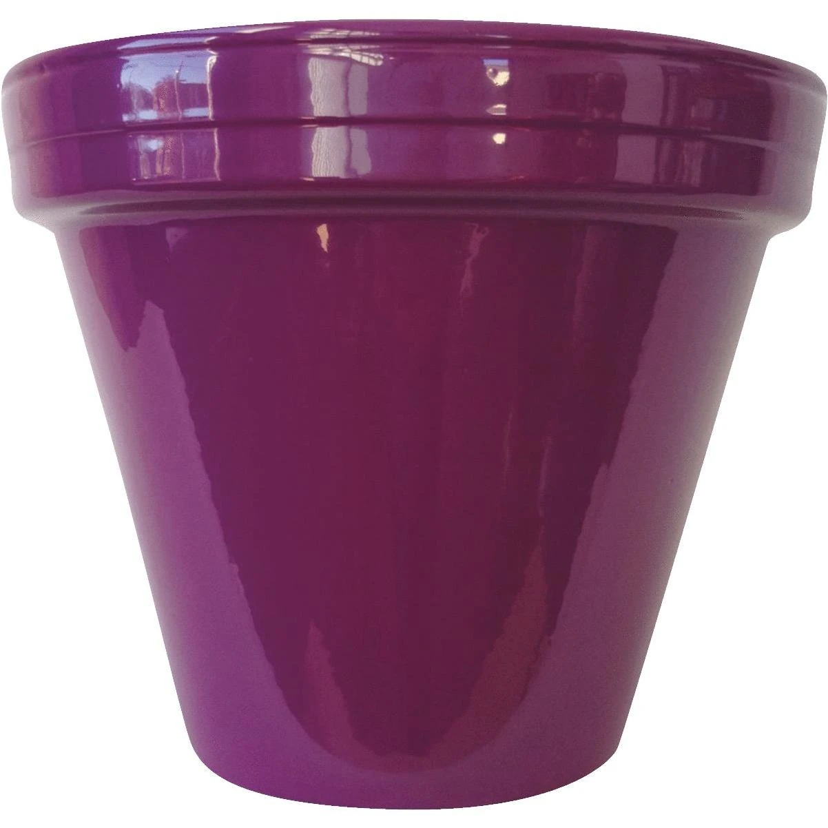 Ceramo Spring Fever 8-1/2 In. H. x 7-1/2 In. Dia. Robin's Egg Blue Clay Flower Pot