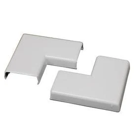 Wiremold CordMate White 90 Deg Flat Elbow (2-Pack)