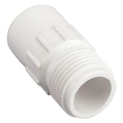 Underground Sprinkler Hose-to-Pipe Fitting, 3/4 MHT x 1/2 In. Slip PVC
