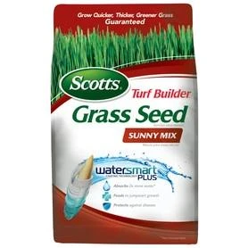 Scotts Turf Builder 2.4 Lb. 200 Sq. Ft. Sunny Mix Grass Seed, Fertilizer, and Soil Improver Combination