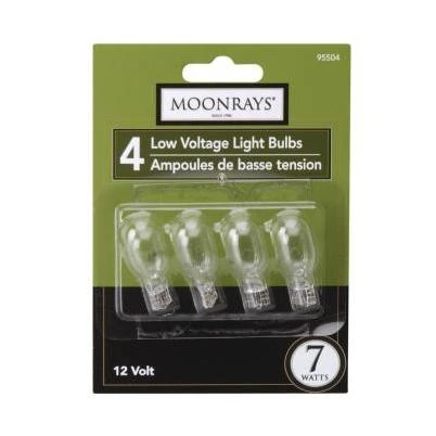 4-Pack 7-Watt Low-Voltage Light Bulbs, Clear