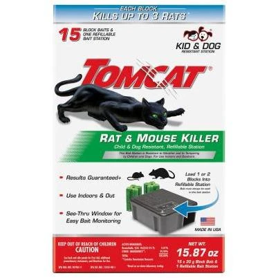 Tomcat Bait Station Blocks For Mice and Rats 1 PK