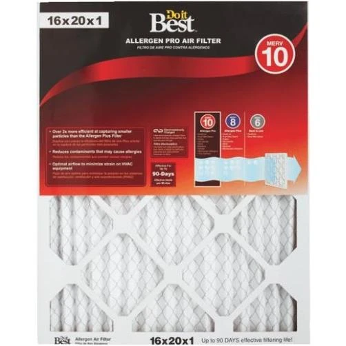 Flanders 16x20x1 Pleat M10 Filter 448073 Pack of 6 - All