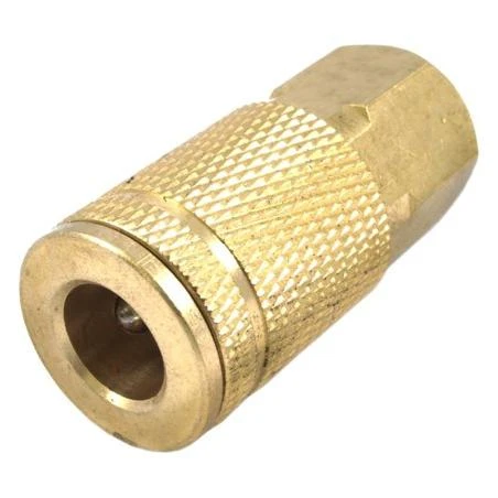 Forney 75401 Air Fitting Coupler Tru Flate Style 1/4 Inch by 3/8 Inch Female NPT