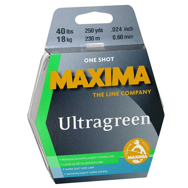 Maxima One Shot Spool Ultragreen 220 yds (Choose 8lb - 15lb)