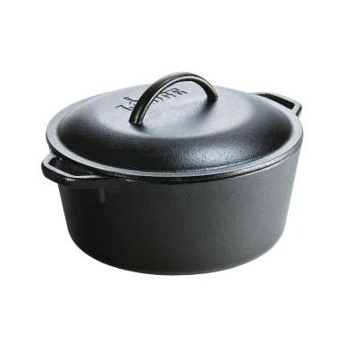 Lodge 5 Qt. Dutch Oven with Cast Iron Lid