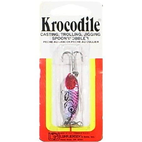 Luhr Jensen 3/16oz Krocodile, Nickel/Rainbow Trout