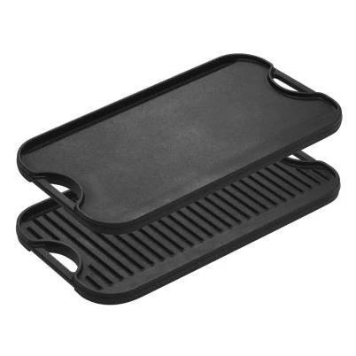 Lodge 10.5 In. x 20 In. Cast Iron Griddle Grill with Handles