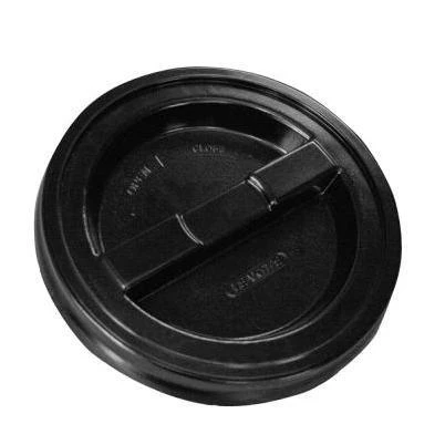 Leaktite Screw-Top Lid for 3.5 & 5 Gal. Pail, Black