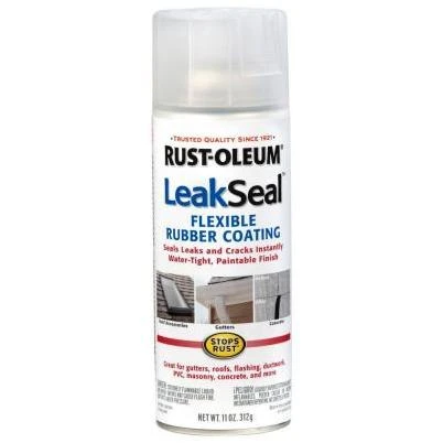 Rust-Oleum Clear Leakseal Flexible Rubber Sealant 11 oz