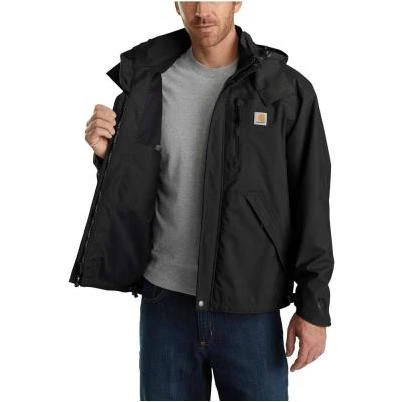 Men'S Small Black Nylon Shoreline Jacket WPB Nylon