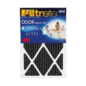 Filtrete Odor Reduction (Common: 16-in x 25-in x 1-in; Actual: 15.7-in x 24.6-in x 0.8125-in) Electrostatic Pleated Air Filter