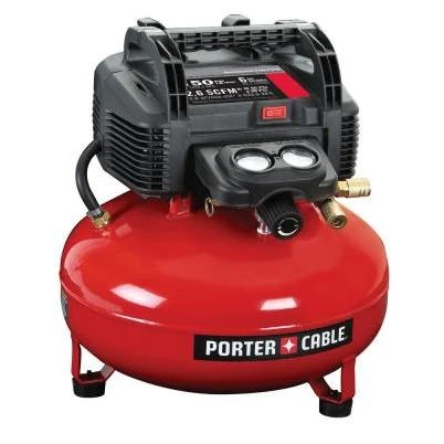 Porter-Cable C2002 Portable Electric Air Compressor, Tool Only, 6 gal Tank, 0.8 hp, 120 V, 150 psi Pressure, 1-Stage