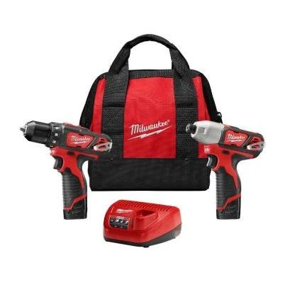 M12 12-Volt Cordless Drill/Driver & Impact Driver Combo Kit, (2) Batteries & Charger