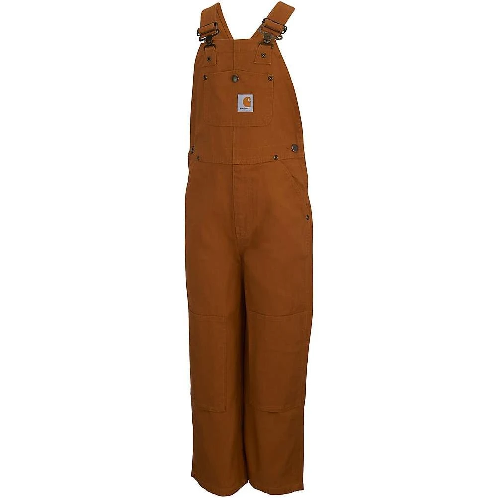 Kids' Duck Washed Bib Overalls - Size 5 - Carhartt Brown