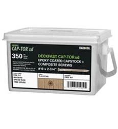 Starborn Industries CXD81T10275 2.75 in. Deckfast Cap-Tor XD Epoxy Coated Capstock & Composite Screws&#44; Cedar - Pack of 350