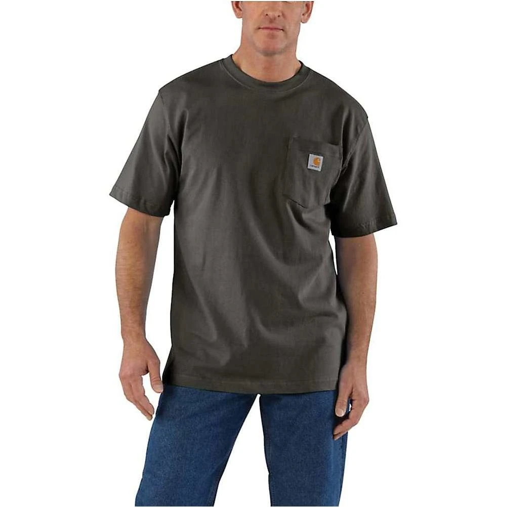 Carhartt Men's Workwear Pocket SS T Shirt - Small Regular - Peat