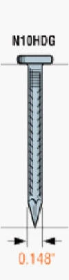 Simpson Strong-Tie 10d x 1-1/2 In. 9 ga Hot Dipped Galvanized Joist Nails (120 Ct., 1 lb)