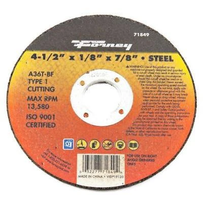 4-1/2 in. x 1/8 in. x 7/8 in. Metal Type 1 Cut-Off Wheel