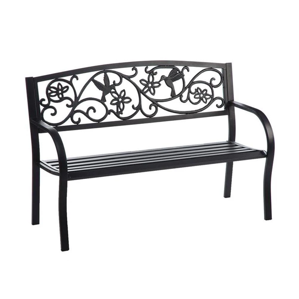 Cape Craftsman 50 in. Humming Bird Metal Outdoor Bench