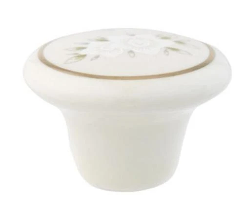 69128 1.5 Inch Diameter Mushroom Ceramic Cabinet Knob - Allison Value Collection